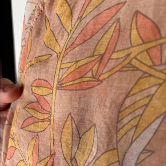 Chasing Unicorns Say it Again Silk Pleated Blouse L - Picture 8 of 10